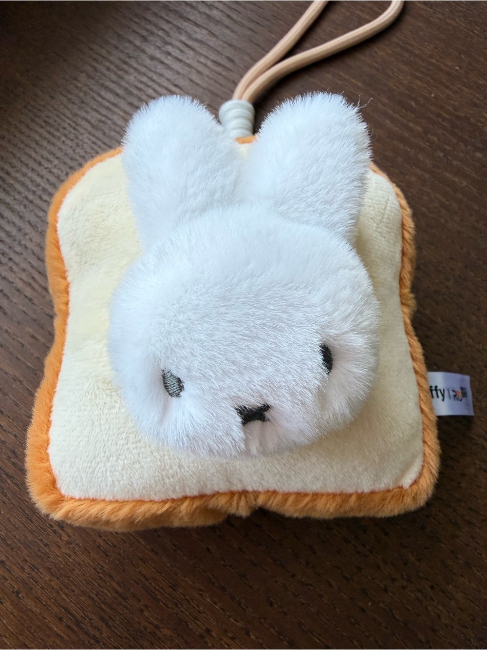 Miffy Food Workshop Series Plush Pendant Box - Buttered Toast NEW - Picture 3 of 14